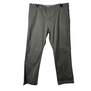 Toad & Co Mission Ridge Pants Mens 34 Gray Chino Organic Cotton Straight Leg